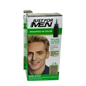 Just For Men Shampoo-In Hair Color H-10 Sandy Blond – 1 Pack